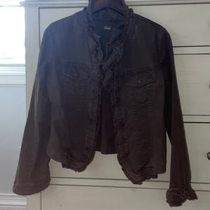Brown Jean jacket from Anthropologie